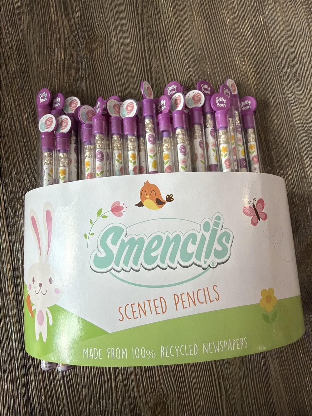 Lot of 34 Smencils Jelly Bean Scented 34 Total #2 Graphite Pencils recycled New
